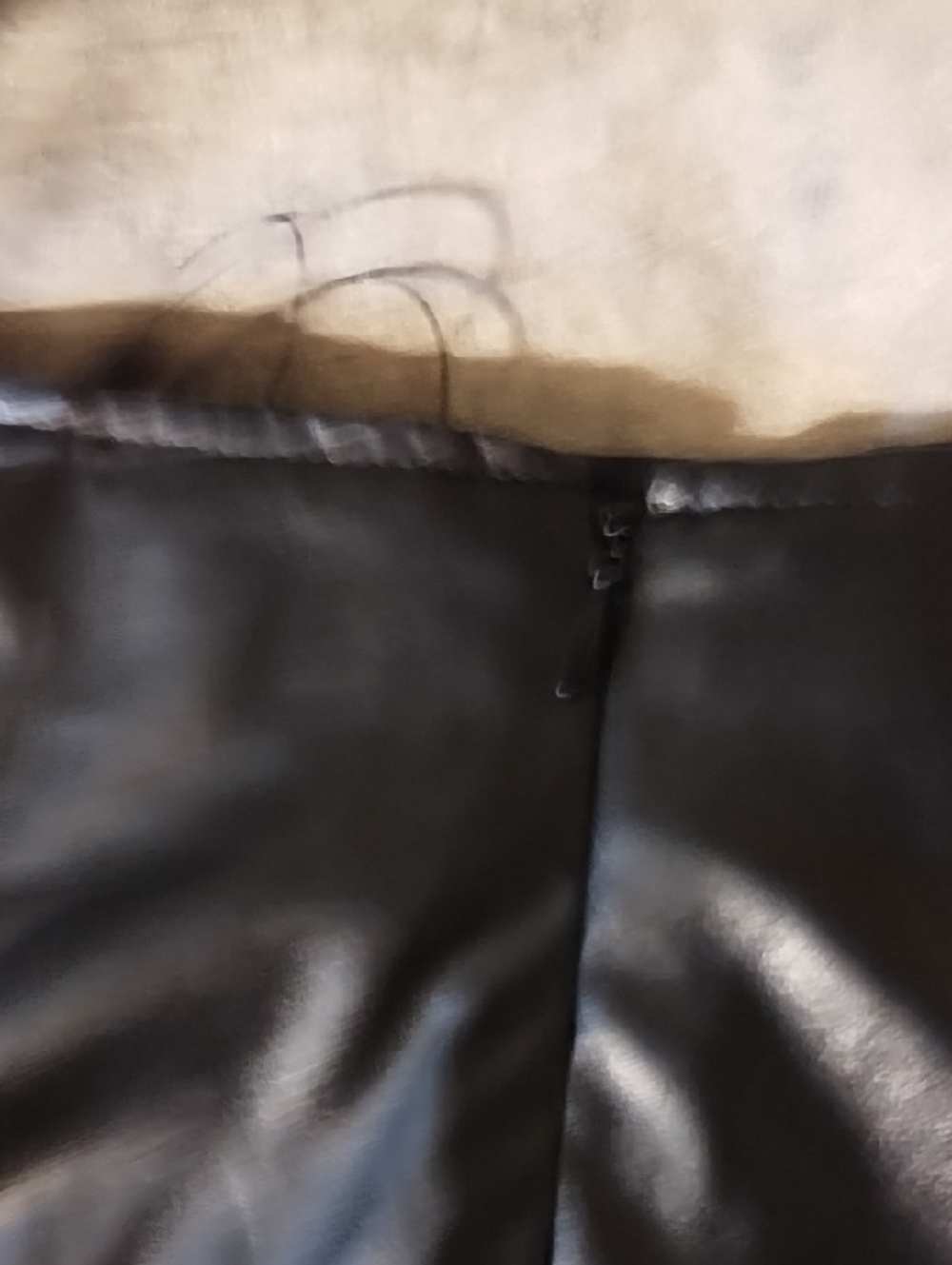 Fashion Nova Black Faux Leather Mini Skirt with Side Slit NWT Small. - Picture 8 of 10